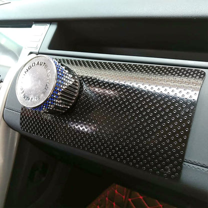 Auto-Armaturenbrett-Anti-Rutsch-Gummipad, 27 x 15 cm Universal rutschfeste Auto-Magic-Armaturenbrett-Haftmatte für Handys, Sonnenbrillen, Schlüssel, elektronische Geräte und mehr (Schwarz/Gitter)