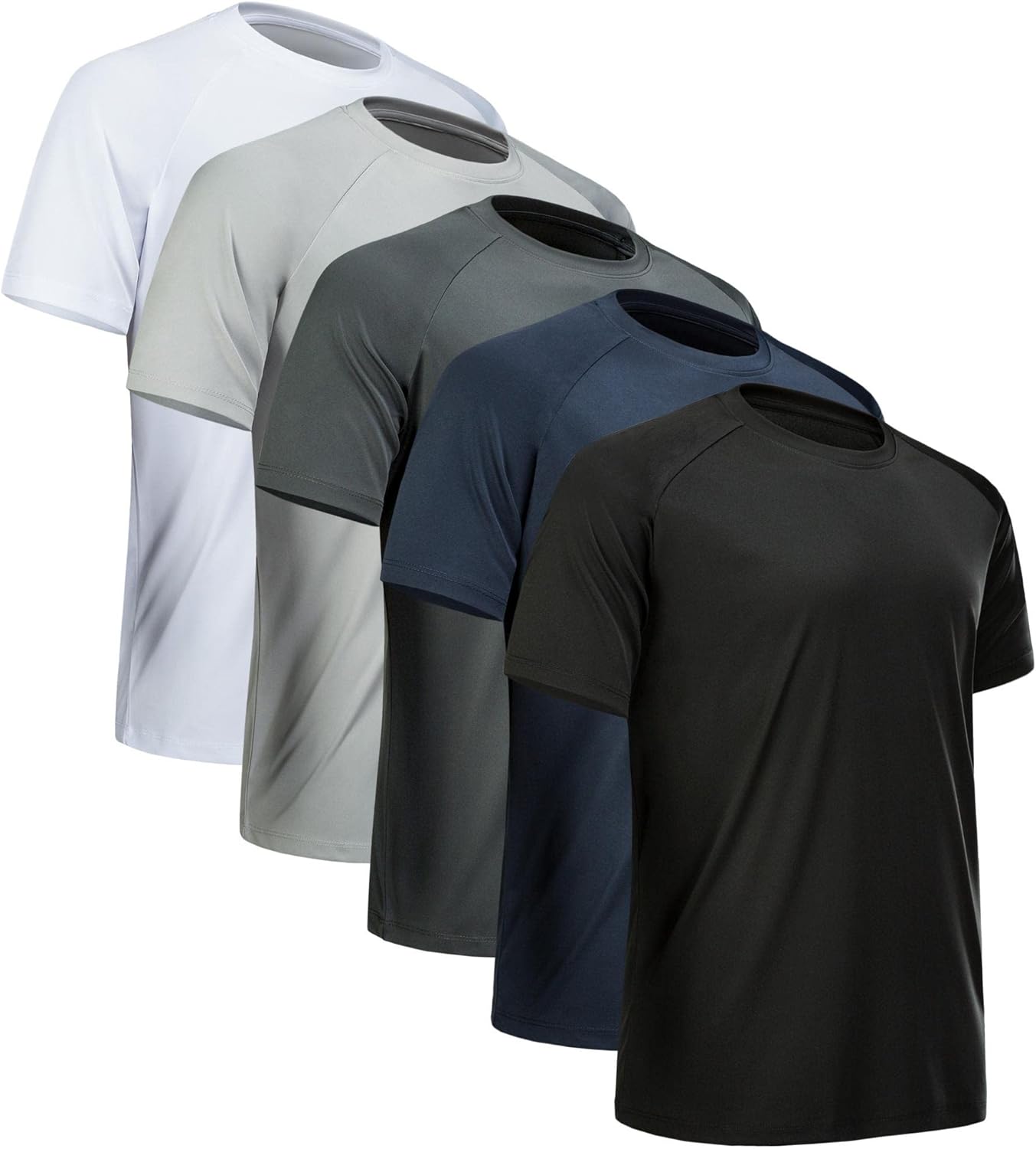 Medium5 Pack Black, Dark Grey, Light Grey, White, Navy