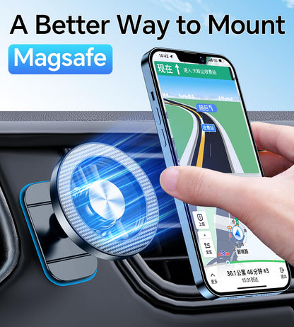 Kaistyle for Magsafe Car Mount【Strong Magnets】Magnetic Phone Holder for Car Phone Holder Mount Dash Mounted Holders Phone Holders for Your Car Accessories for Women Men for iPhone 17 Pro Max 16 15 14