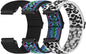 22mmBlack+bohemian Blue+white Leopard Print