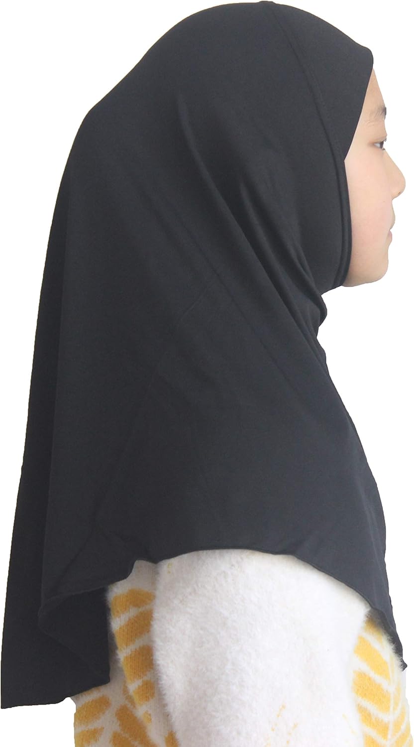 Mädchen Hijab Muslim Kinder Kopftuch Uni für 6-11 Jahre Fertig zum Tragen
