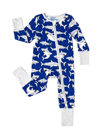 PATPAT Baby Footies Boys Girls - Bamboo Viscose - Zipper & Non-Slip Soles Romper Mitten - Footed & Footless Infant Clothes
