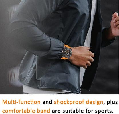 Herren Digitaluhr, Sportuhren für Männer Outdoor Militär Digital Analog Stoppuhr Wasserdicht Multifunktionale Armbanduhr