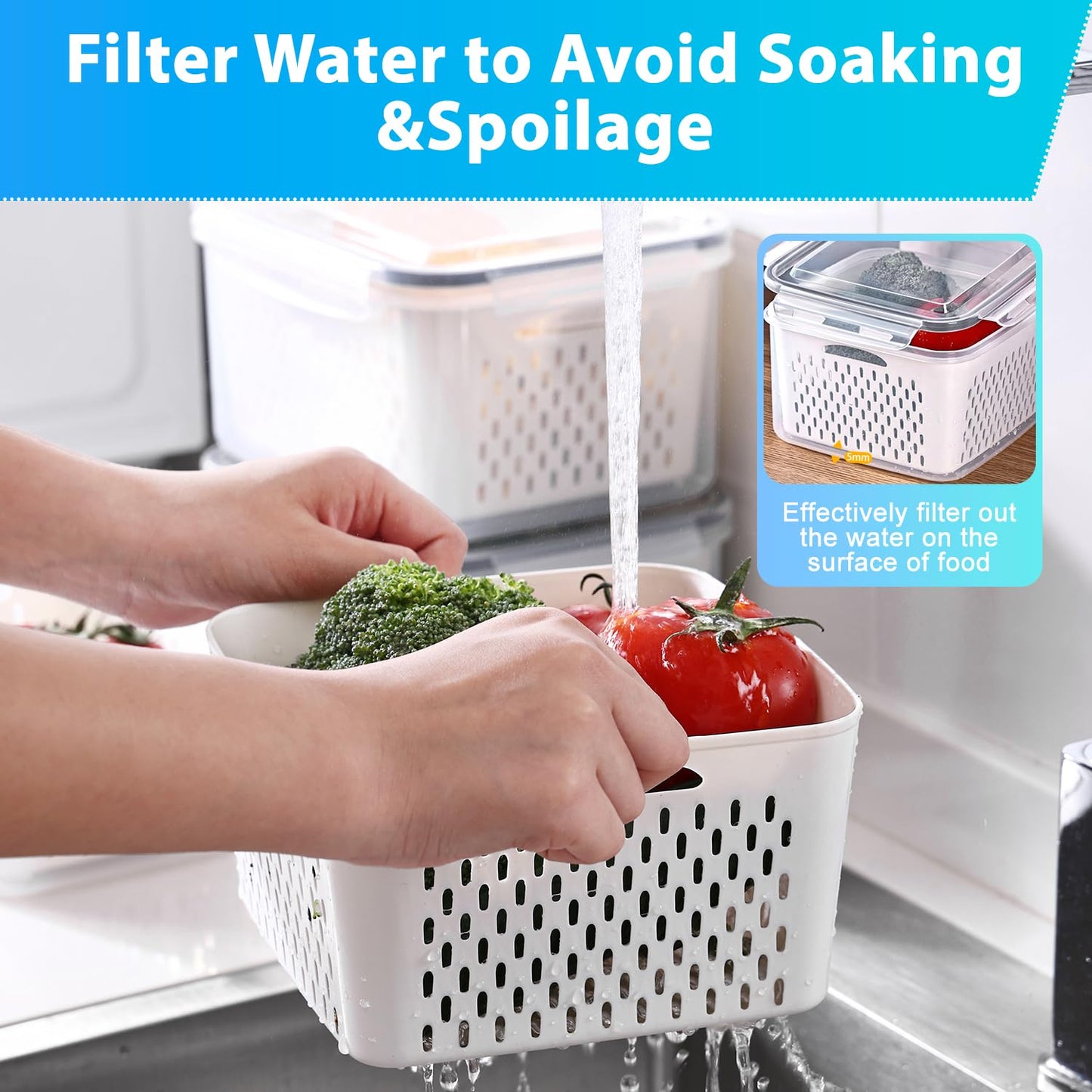 2 Pack Snackle Box –Air Tight Snack Containers with Divided, Lids&Handle –Clear Serving Tray for Fruits, Candy, Nuts –Portable for Travel, Parties, Daily Use (8 Containers Dishwasher Safe)