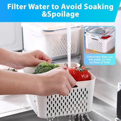 2 Pack Snackle Box –Air Tight Snack Containers with Divided, Lids&Handle –Clear Serving Tray for Fruits, Candy, Nuts –Portable for Travel, Parties, Daily Use (8 Containers Dishwasher Safe)