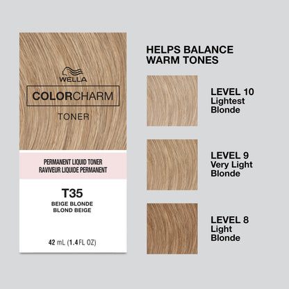 COLORCHARM Permanente Flüssigtönungen | Neutralisiert Gelbstich | Frei von Parabenen | Vegan | T18 Hellstes Aschblond | 41 ml