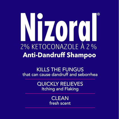 Nizoral Anti-Schuppen Shampoo mit 2 % Ketoconazol, frischer Duft, 200ml