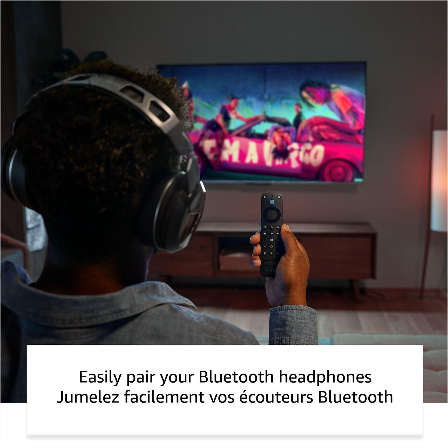 Amazon Fire TV Alexa Voice Remote Pro (neuestes Modell), mit Remote Finder, TV-Steuerung und beleuchteten Tasten (erfordert ein kompatibles Fire TV-Gerät)