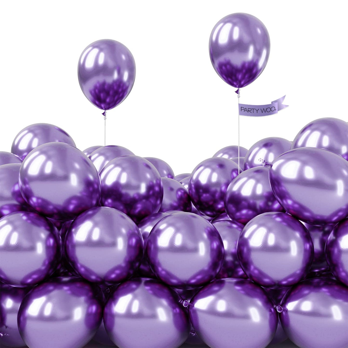 PartyWoo White Balloons 155pcs Different Sizes Pack of 18 12 10 5 Inch Matte White Latex Balloon Arch Kit Garland for Wedding Bridal Graduation Baby Shower Birthday Party Decorations White-Y13