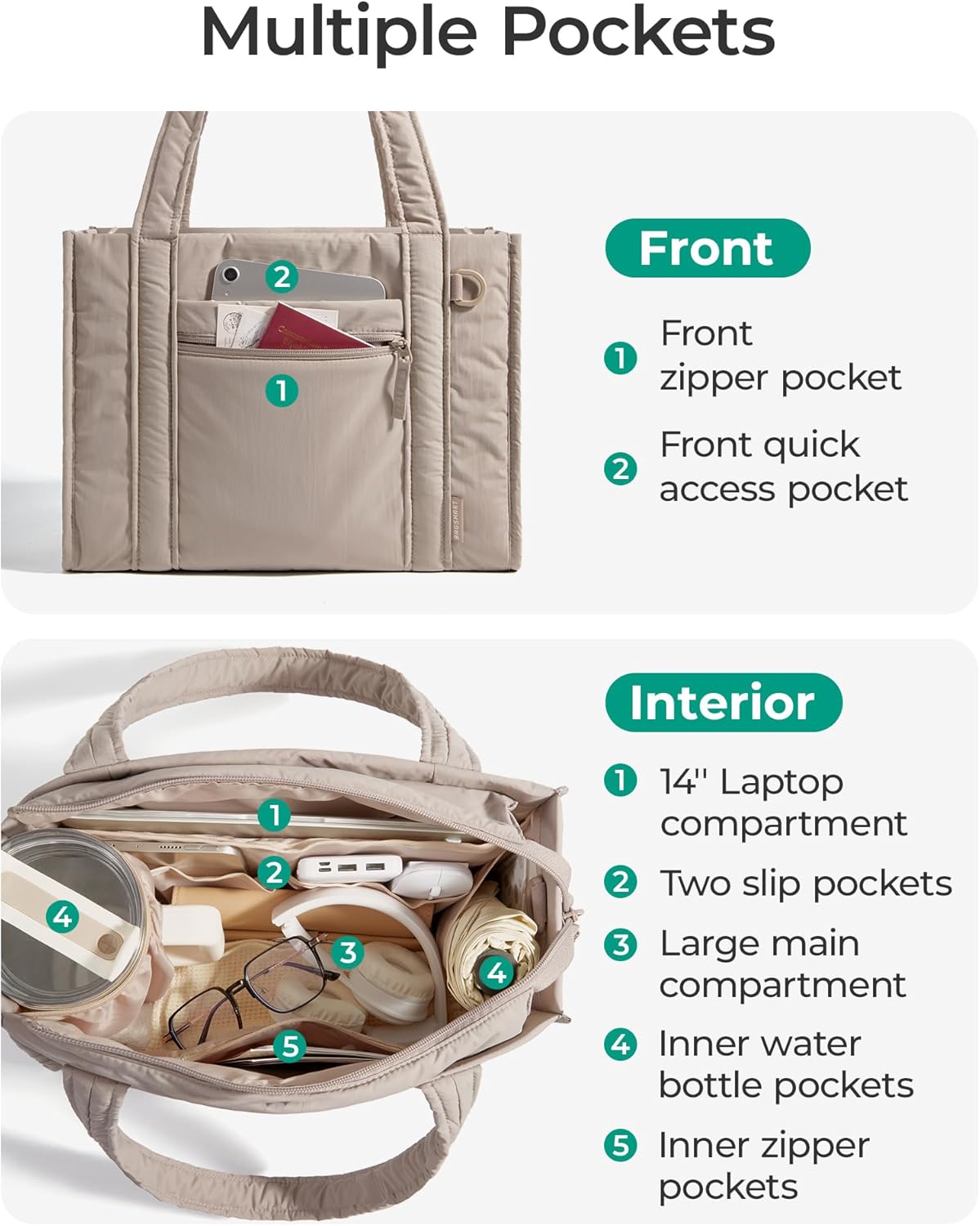 BAGSMART Boxy Tote Bag Review: A Perfect Blend of Style and Function