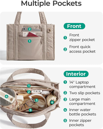 BAGSMART Boxy Tote Bag Review: A Perfect Blend of Style and Function