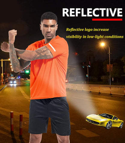 Boyzn 1er, 3er, 5er oder 7er Pack Herren-Trainings-Laufshirts, Dry Fit feuchtigkeitsableitendes T-Shirt, Gym Sport Kurzarm-T-Shirts