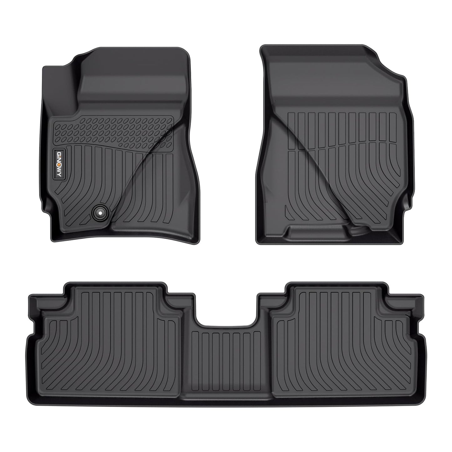 GINOWY-Floor Mats for Toyota 4Runner 1996-2002,1st+2nd Row,TPE All Weather Car Mats Custom Fit Rubber Floor Liners Car Accessories for Toyota 4Runner