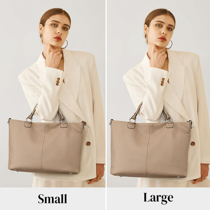 Kattee Damen Weiche Echtleder Tragetasche Schultertasche Handtasche