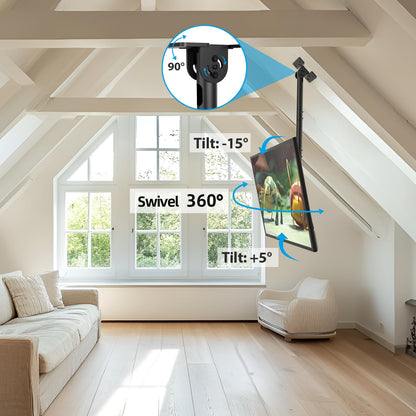 USX STAR Corner TV Wall Mount Long Arm TV Mount Bracket for 37-84 Inch TVs, Full Motion TVs Wall Mounts with 32” Articulating Arms Extension & Tilt & Swivel, Max VESA 600x400mm, Holds up to 100 lbs