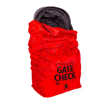 J.L. Childress Gate Check Bag for Single & Some Double Strollers - Travel Bag for Airplane, Fits Most Standard Baby Strollers, Airport Accessories Gate Check, Flying Essentials - Neon Blue