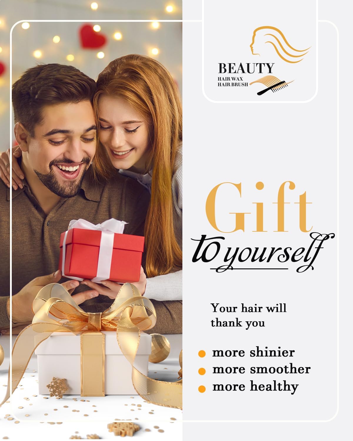 Haarbürste für Sleek-Look, Haarwachs-Stick für glatte abstehende Haare, gegen Frizz, für elegante Pferdeschwänze, Dutts – Gel, Pomade, Balsam-Stick für Frauen – Styling-Accessoires für Mädchen, Kinder