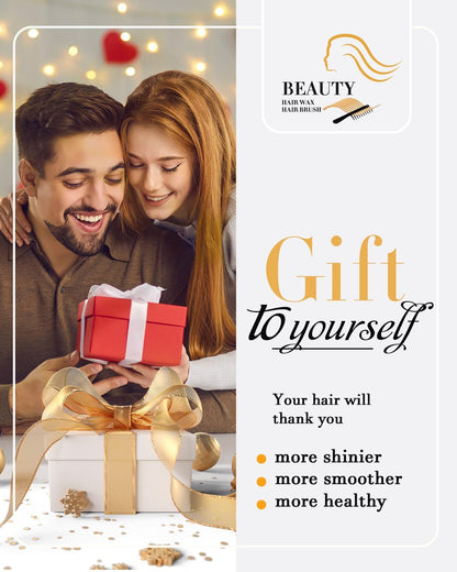 Haarbürste für Sleek-Look, Haarwachs-Stick für glatte abstehende Haare, gegen Frizz, für elegante Pferdeschwänze, Dutts – Gel, Pomade, Balsam-Stick für Frauen – Styling-Accessoires für Mädchen, Kinder