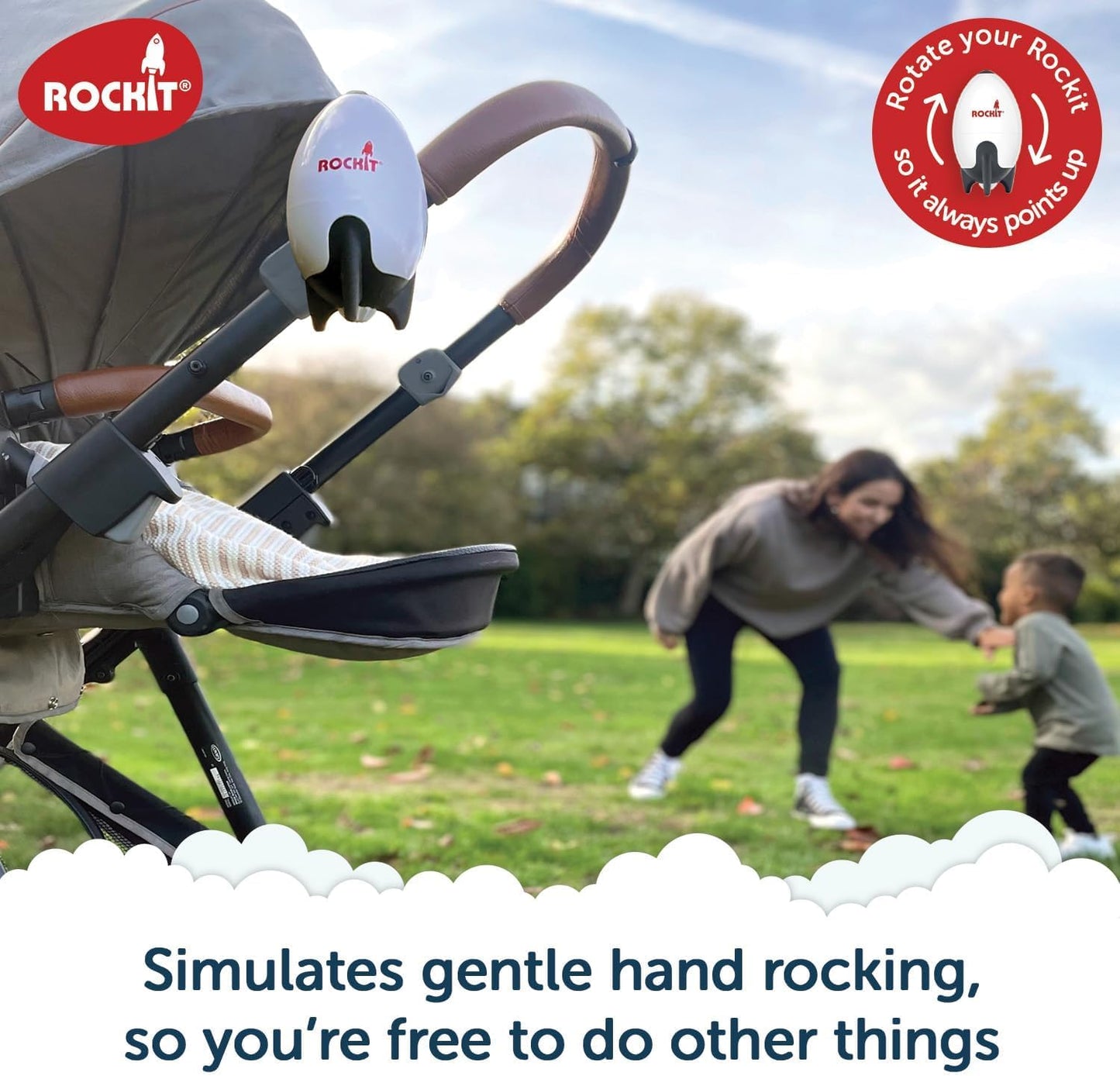 Rockit – Tragbare Babywippe, per USB aufladbar 2.0
