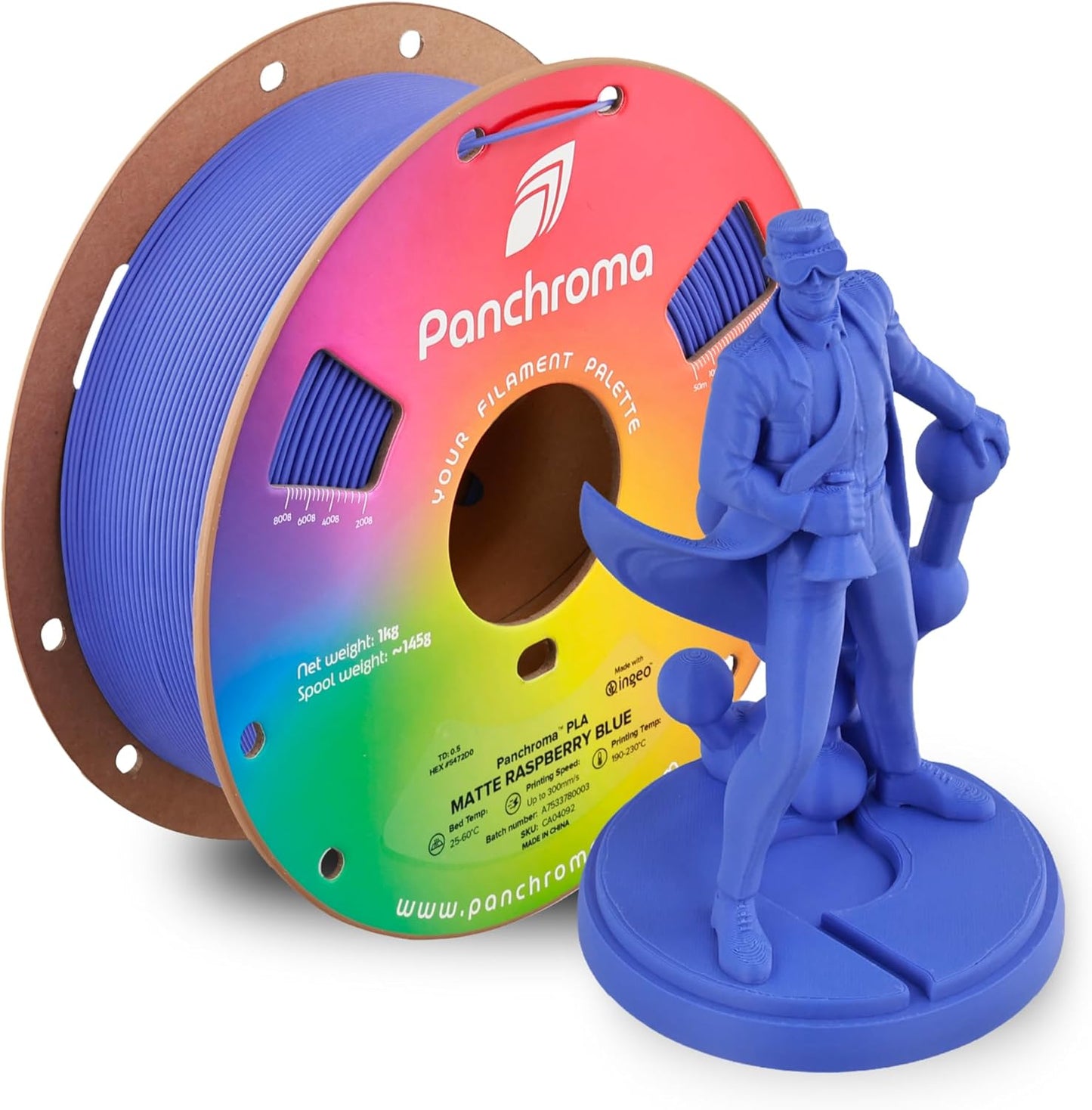 1kg - Matte123 - 1.75mm Matte Raspberry Blue