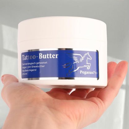 Pegasus Pro Tattoo Creme Special 250ml ml Tattoo Care Cream Butter with Beta-Glucan Vegan