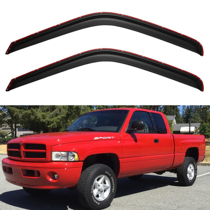 Window Visors Rain Guards for 2015-2026 Ford F150 SuperCrew & 2017-2026 F-150 Raptor F250 F350 F450 F550 Super Duty Crew Cab, Out-Channel Window Vent Deflectors Visors Shades Protectors