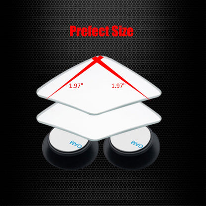 Ampper Blind Spot Mirror, 2" Round HD Glass Frameless Convex Rear View Mirror, Pack of 2