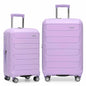 Traveler's Choice Pagosa Hardshell Expandable Luggage with Spinner Wheels, Slate Blue, 3-Piece Set (22/27/30)