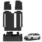 3W Floor Mats for Toyota Tacoma 2024 2025 2026 Double Cab Auto Tran(Not Fit Hybrid & XtraCab), TPE All Weather Custom Fit Floor Liner for Tacoma TRD/SR/SR5/limited Car Liners.