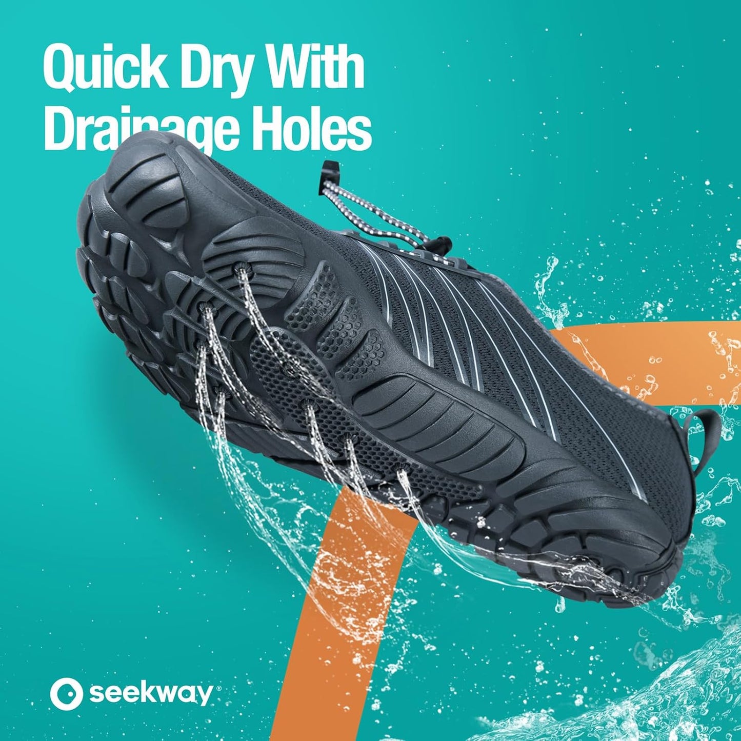 SEEKWAY Wasserschuhe Herren Damen Erwachsene Quick-Dry Badeschuhe Barfußschuhe für Strand Schwimmen Fluss Pool See Wandern Kajak Surfen