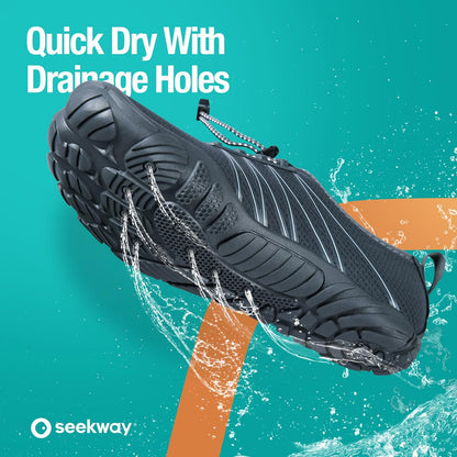 SEEKWAY Wasserschuhe Herren Damen Erwachsene Quick-Dry Badeschuhe Barfußschuhe für Strand Schwimmen Fluss Pool See Wandern Kajak Surfen