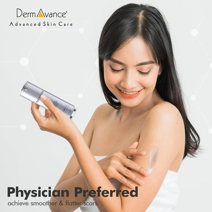 DermAvance Pure Scar Care "Medical Grade Silicone Gel" for Surgical and Facial Marks - Silicone Cream for Effective Scar Management - 1.05822 fl oz (30g), Clear