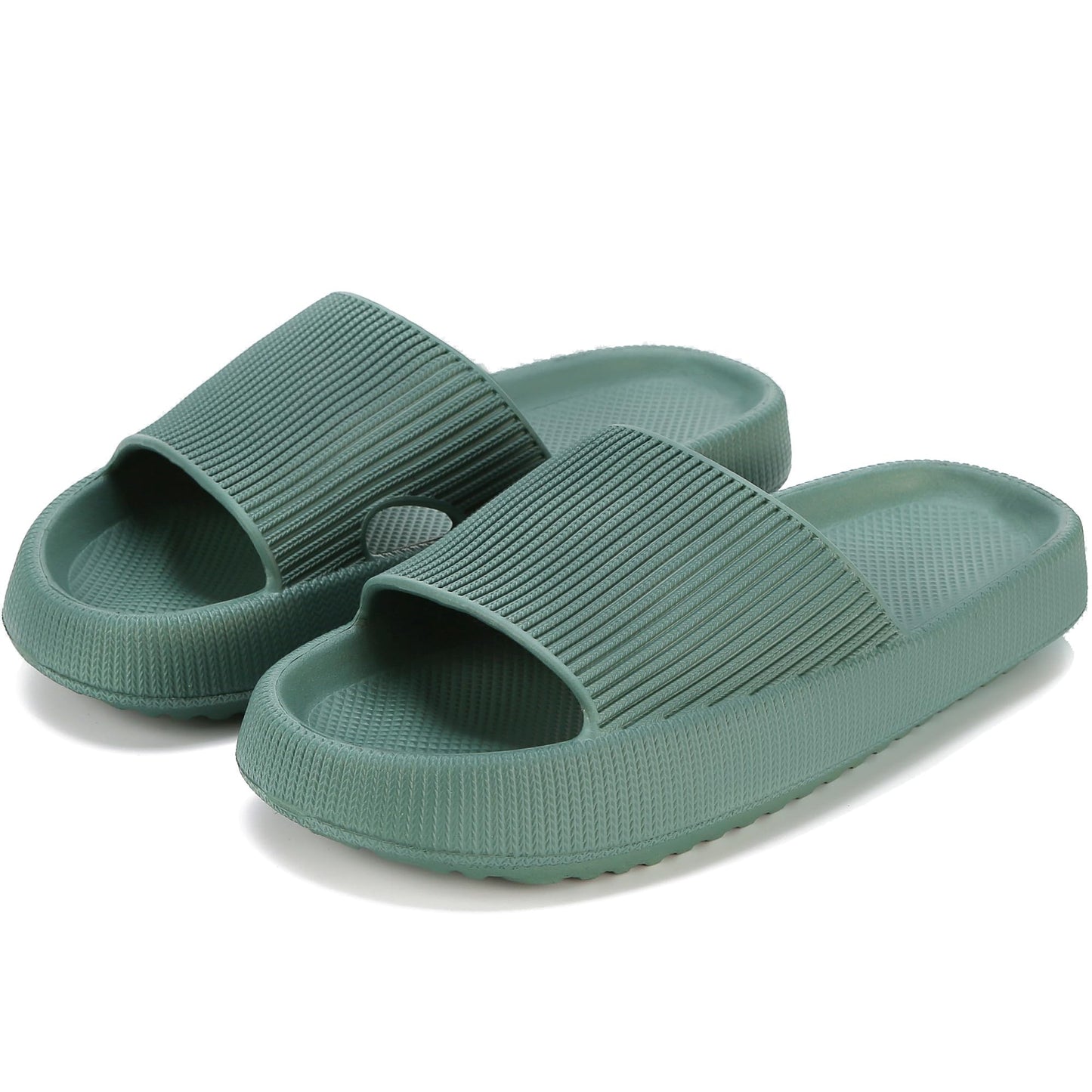 rosyclo Cloud Slippers for Women and Men, Pillow House Slippers Shower Shoes Indoor Slides Bathroom Sandals, Ultimate Comfort, Lightweight, Thick Sole, Non-Slip, Easy to Clean