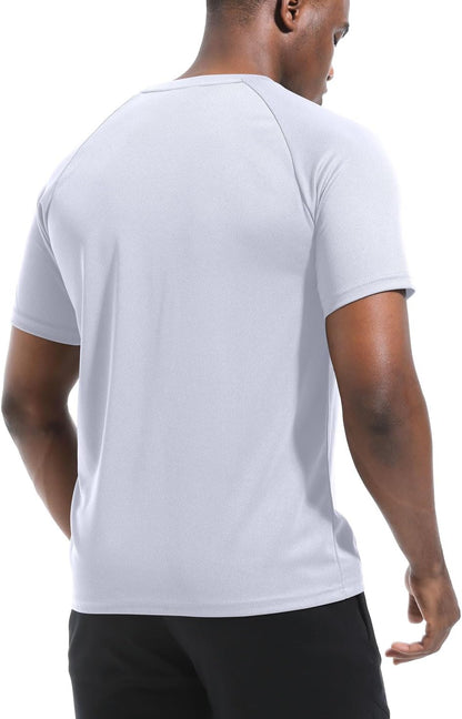 Boyzn 1er, 3er, 5er oder 7er Pack Herren-Trainings-Laufshirts, Dry Fit feuchtigkeitsableitendes T-Shirt, Gym Sport Kurzarm-T-Shirts