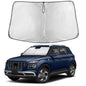 EcoNour Car Windshield Sunshade | Blocks 99% Heat & Keeps Interior Cool | Universal Fits Cars, SUVs, Trucks | Automotive Sun Screen, Visor & Car Accessories for Summer | Medium (64x32 Inches)