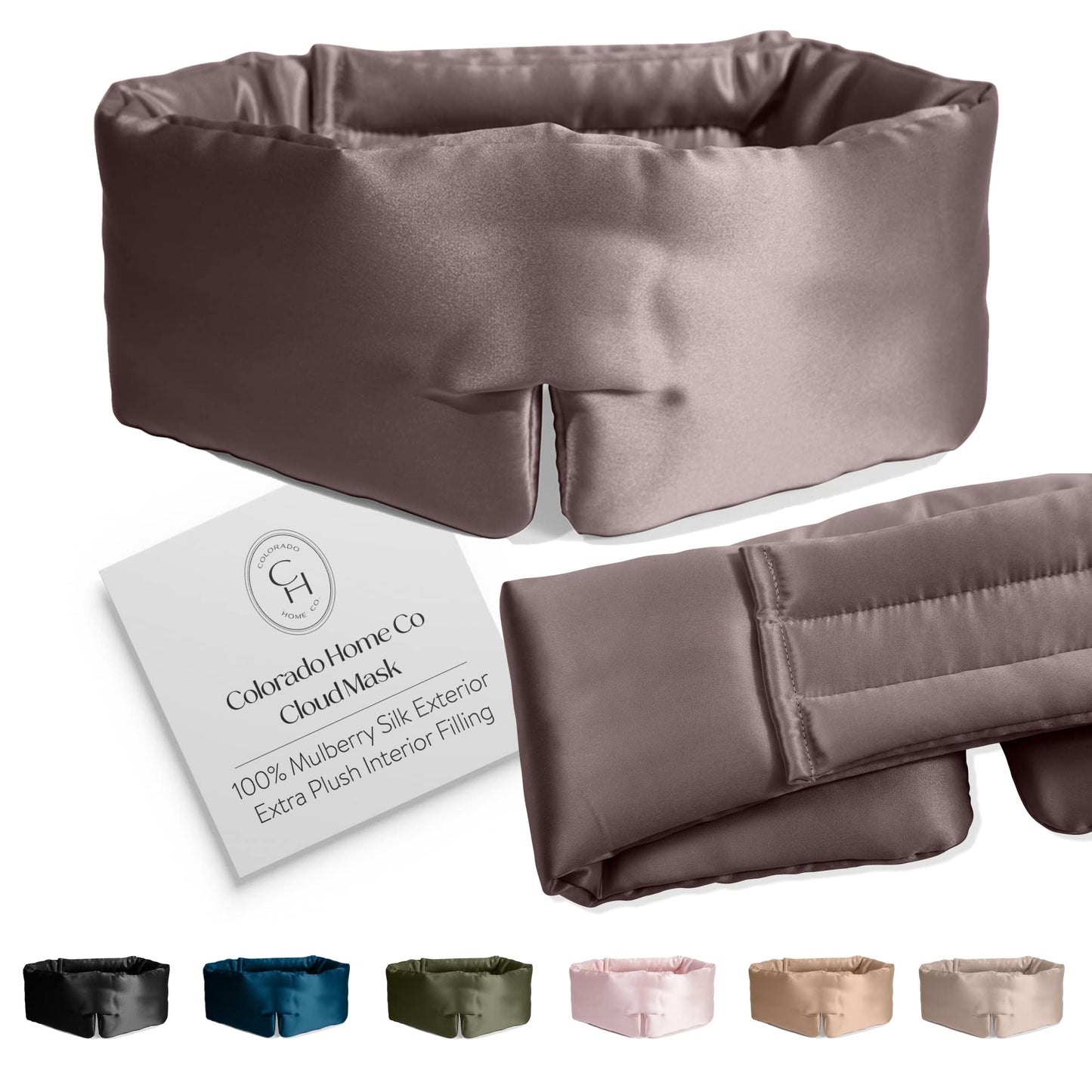 SUNDAYSILKS™ Exclusive Mulberry Silk Sleep Mask | Soft Eye Covers, Blackout Sleeping Mask for Women & Men | Silk Eye Mask for Sleep, Travel, and Relaxation | Antifaz para Dormir [Nude Champagne]