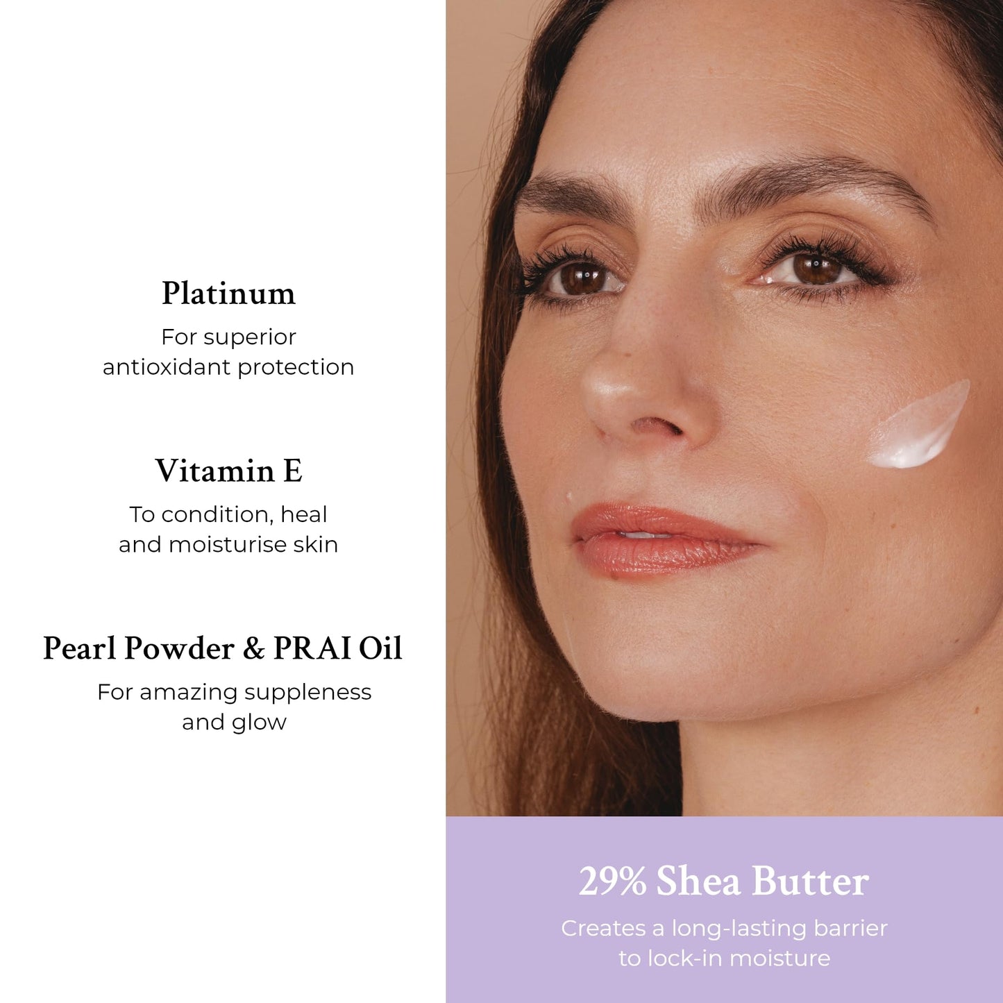PRAI Platinum Firm & Lift Night Creme 50ml - Nourishing & Hydrating Overnight Moisturiser With Platinum, Shea Butter, Vitamin A - Plumps, Firms, Brightens - Reduces Appearance Of Wrinkles & Fine Lines