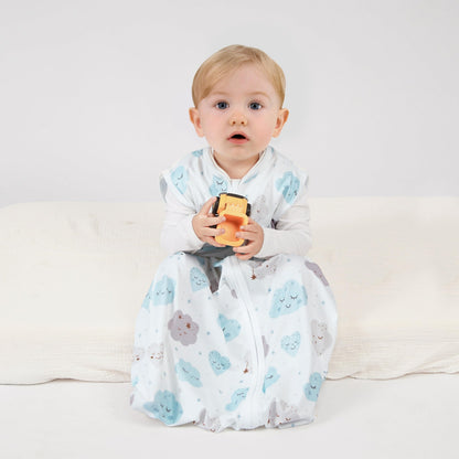 BSTOPPT Fleece Newborn Sleep Sack Baby Swaddle,3-Way Adjustable Wearable Blanket,2 Pack Fleece Swaddling sleeping bag TOG 2.0， (Blue&Green, 0-3 Months)