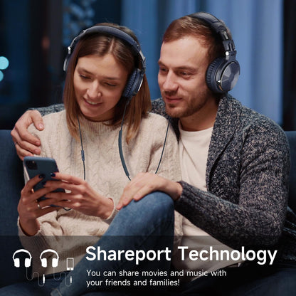 OneOdio Pro-10 Over-Ear Kabelkopfhörer für Schule Studio-Monitor & Mixing DJ Stereo-Headsets, 50mm Neodym-Treiber, Inline-Mikrofon, 3,5mm/6,35mm Klinke für Verstärker Computer Aufnahme Telefon Klavier Gitarre