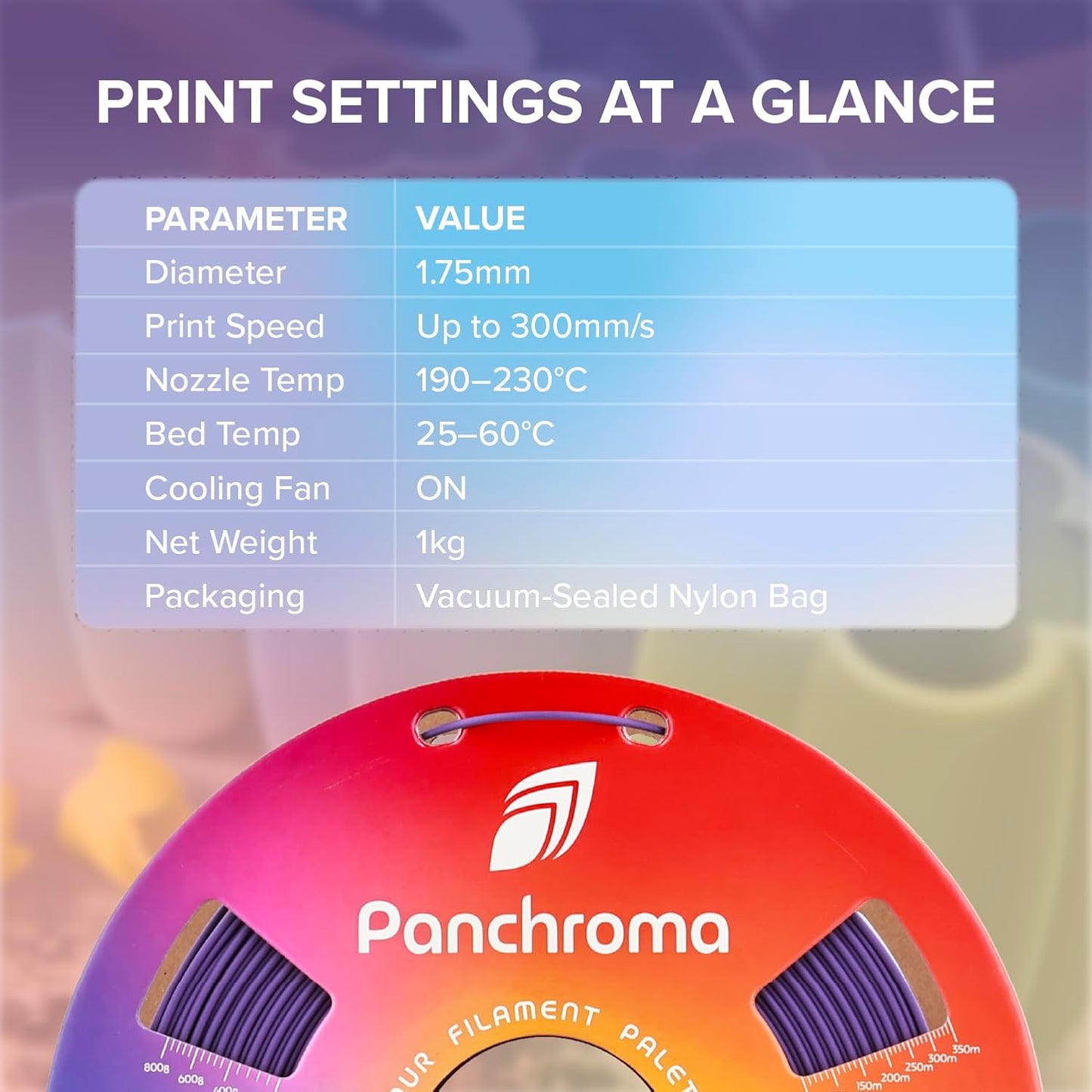 Polymaker Panchroma Mattes PLA Filament, Holzkohlschwarz 1.75mm 1kg 3D-Druck Filament, Früher Polyterra Matt, Passend für die meisten FDM 3D-Drucker, 1kg Spule (2.2lbs)