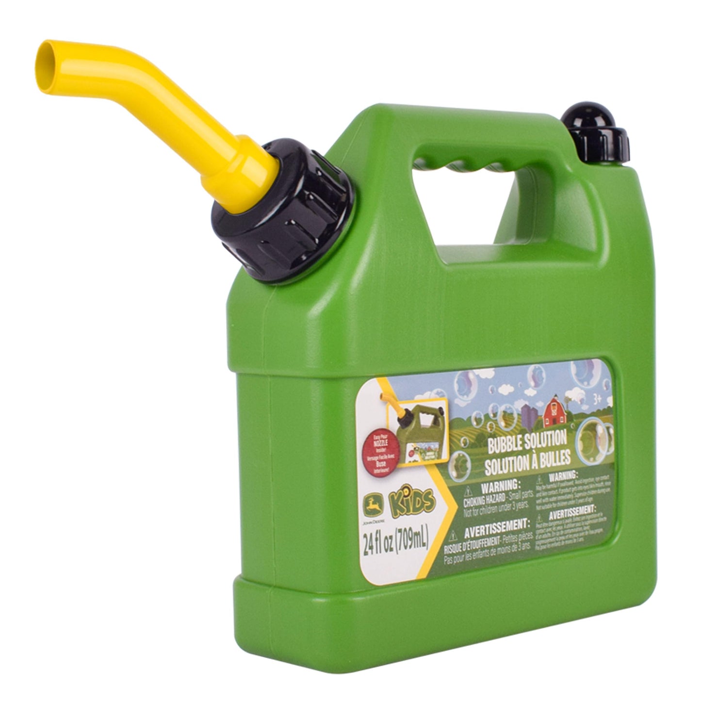 John Deere Bubble Lawn Mower for Toddlers, Bubble Blowing Machines, Indoor and Outdoor Gardening Toy, Birthday, Party Favor for Preschool Girls and Boys, No Batteries Required, 2+
