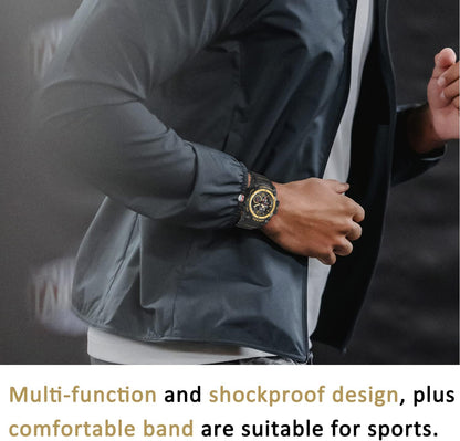 Herren Digitaluhr, Sportuhren für Männer Outdoor Militär Digital Analog Stoppuhr Wasserdicht Multifunktionale Armbanduhr