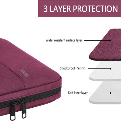 Funda para portátil Ytonet, bolsa para portátil TSA de 15.6 pulgadas, funda para portátil resistente al agua, bolsa de transporte para ordenador compatible con portátiles Lenovo, HP, Dell, Asus, regalos para hombres y mujeres, gris