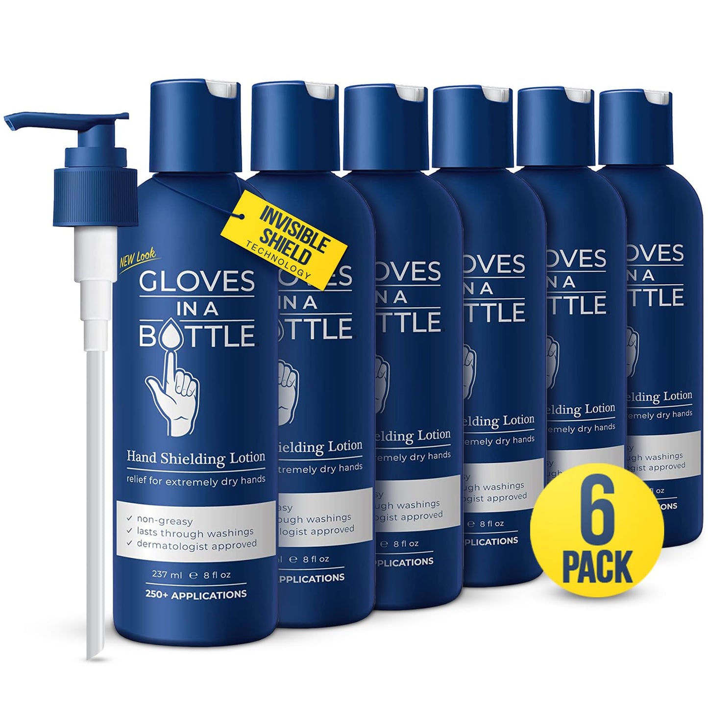 Gloves In A Bottle Shielding Lotion for Dry Itchy Skin, 8 ounce (12 Pack)