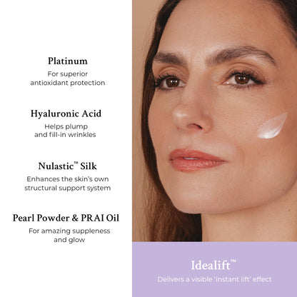 PRAI Platinum Firm & Lift Night Creme 50ml - Nourishing & Hydrating Overnight Moisturiser With Platinum, Shea Butter, Vitamin A - Plumps, Firms, Brightens - Reduces Appearance Of Wrinkles & Fine Lines