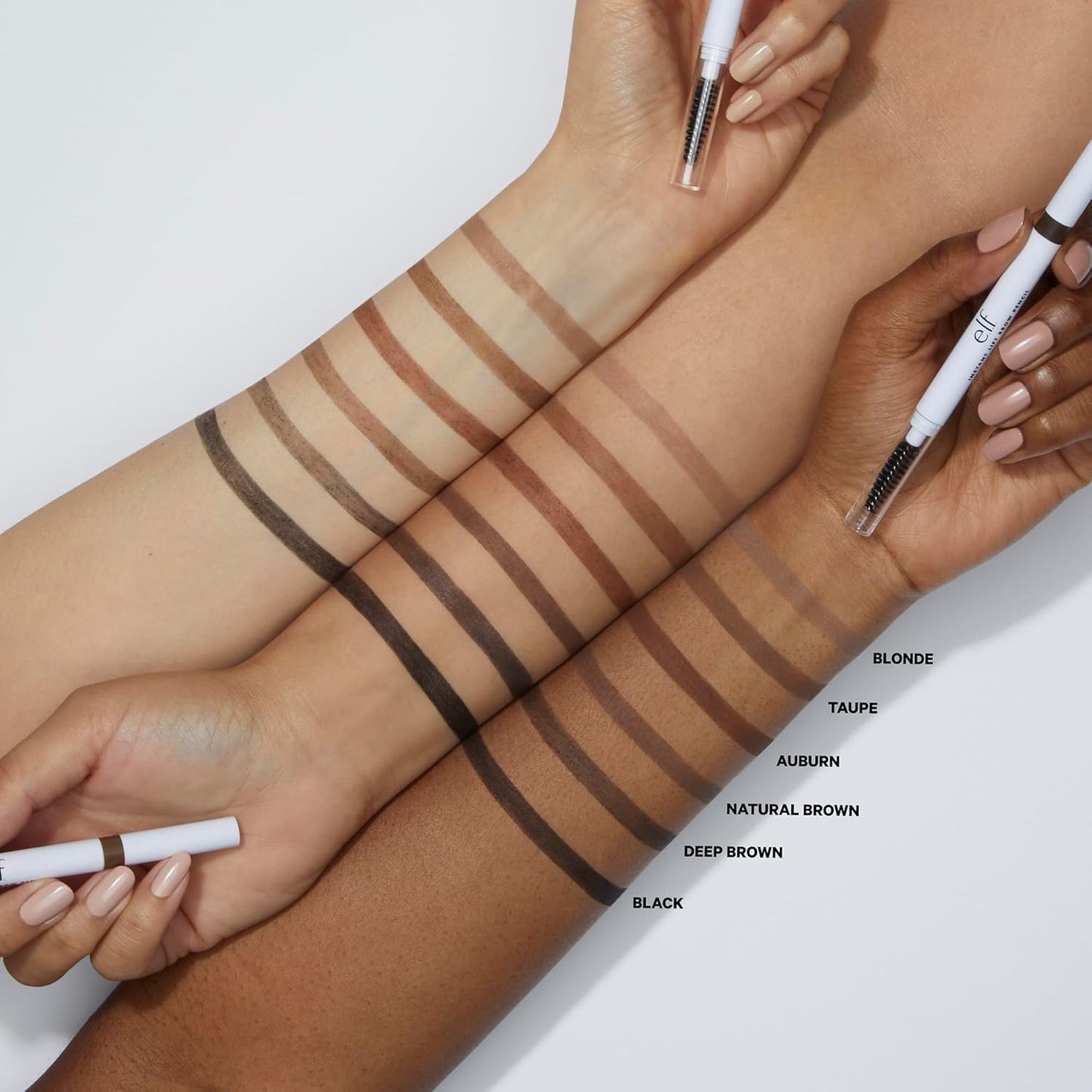 e.l.f. Instant Lift Brow Pencil, Präzisions-Augenbrauenstift mit doppelter Spitze zum Definieren und Formen der Brauen, Neutralbraun