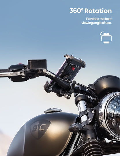 Fahrrad Handyhalterung, Motorrad Handyhalter - Lamicall Motorrad Fahrrad Handyhalterung Lenker, Fahrradhalterung für iPhone 16 17 Pro Max S25 Ultra, 4.7-6.8" Smartphone, Geschenke für Männer Frauen