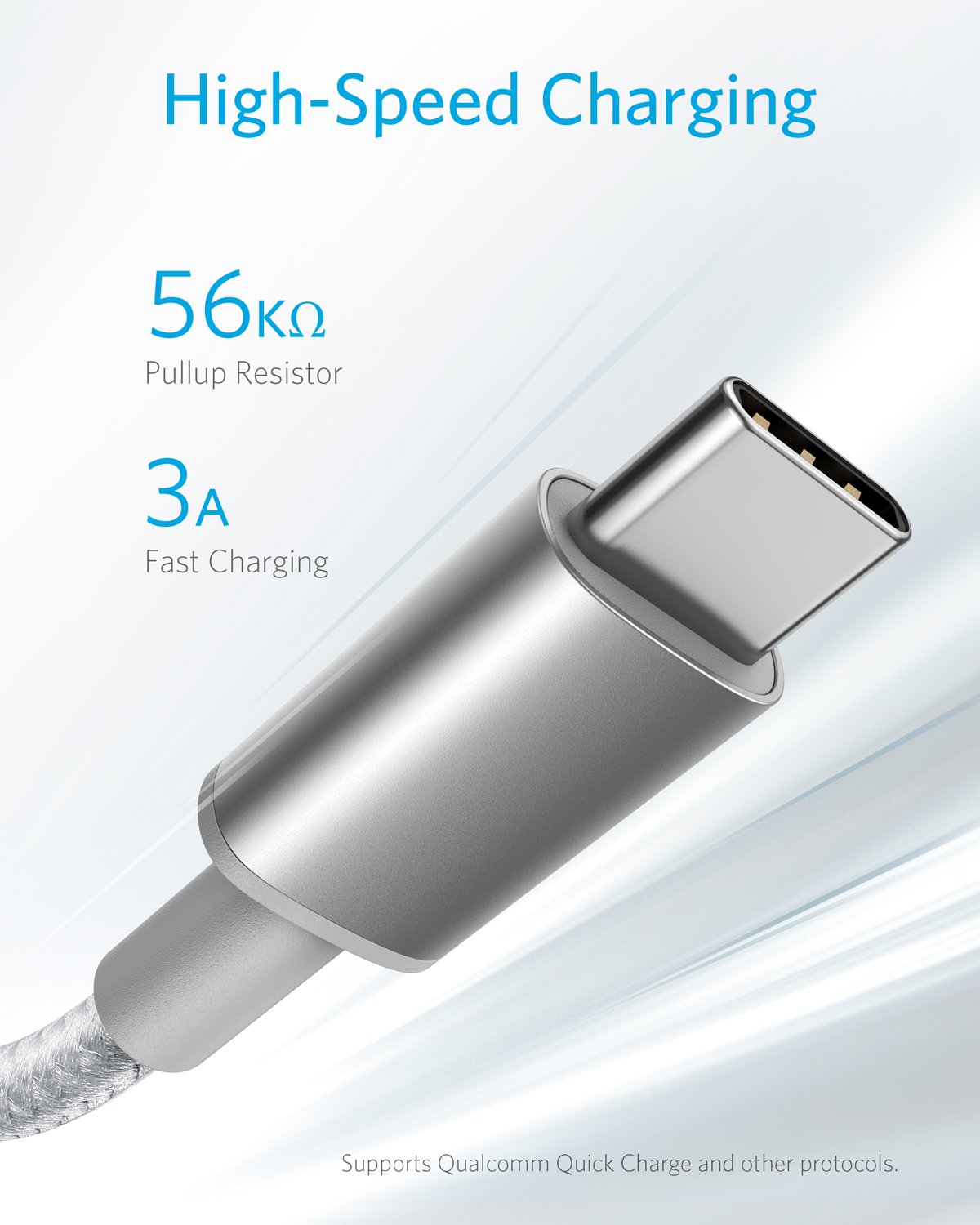Anker Kabel [2 Stück 1,8m], USB A auf USB C Ladekabel für iPhone 17 Serie, Samsung Galaxy S10 S10+, LG V30, Beats Fit Pro und weitere (Schwarz).