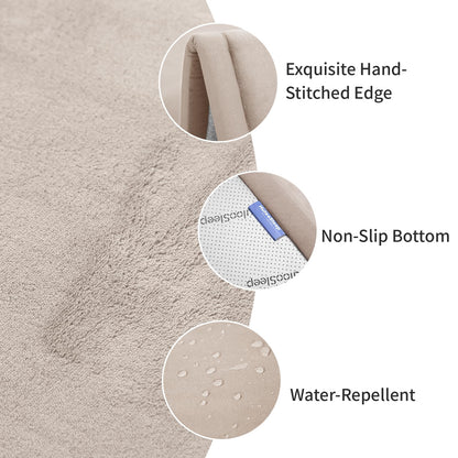 Huloo Sleep Ultra Soft Baby Spielmatte für den Boden, 3,3 cm dicke Elasti-Foam 127x127 cm Laufgittermatte für Kleinkinder, rutschfeste Rückseite, sicher zum Krabbeln und für die Bauchlage, Tatami-Stil (Dunkelgrau)