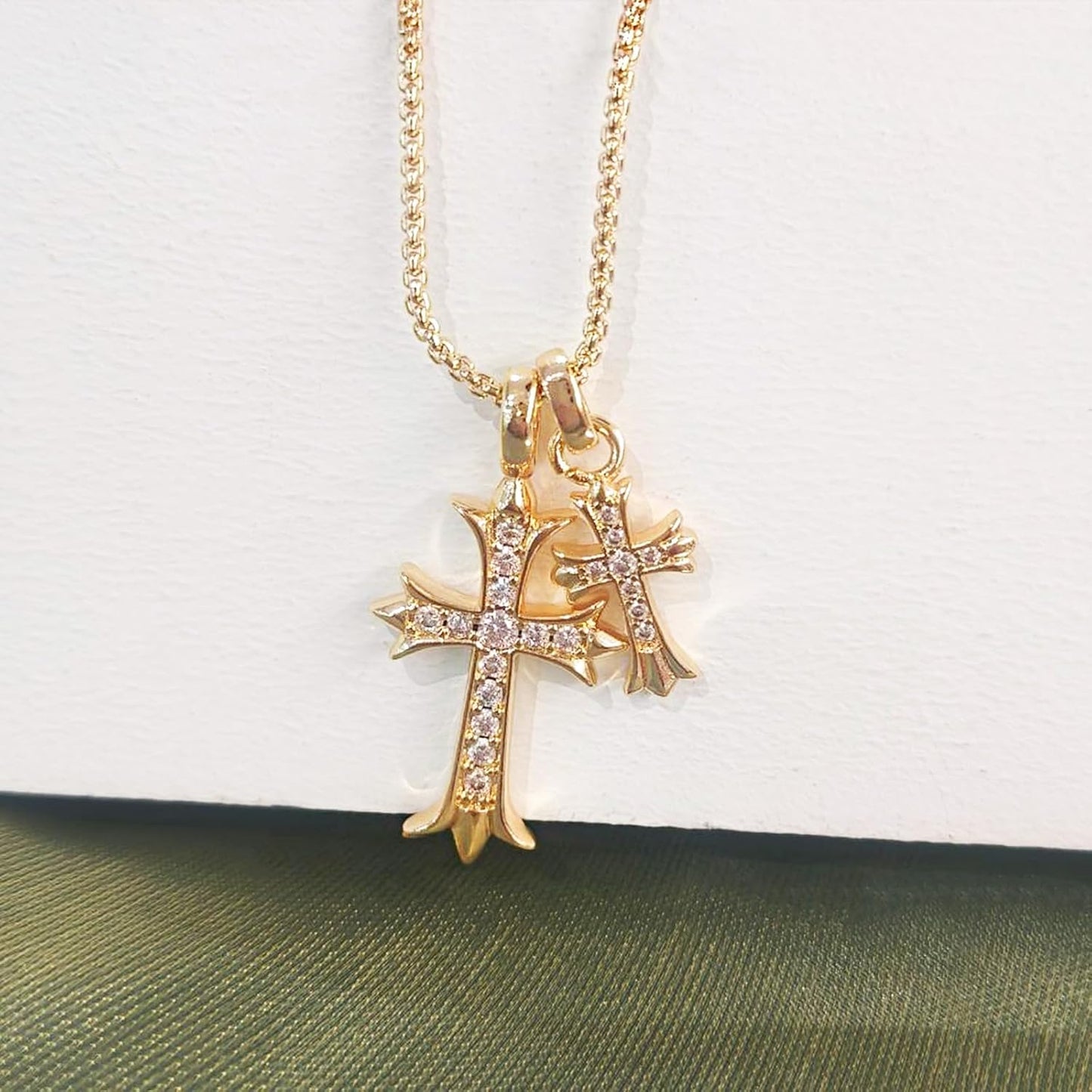 Elevate Your Style with the Partm Double Cross Necklace